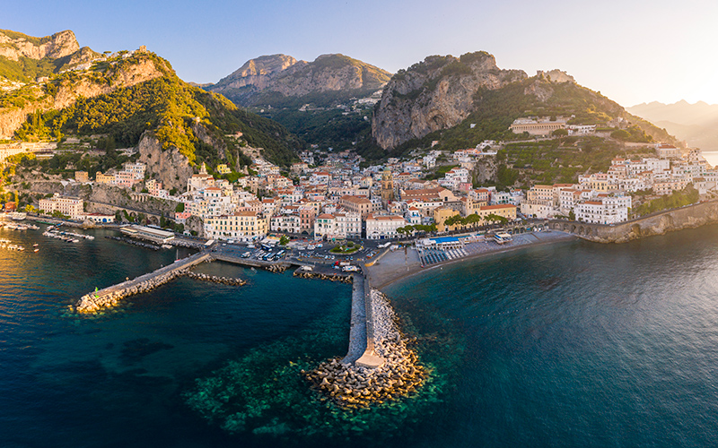 Amalfi, Italy aerial view